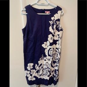 Lilly Pulitzer, Blue and white dress. Size 12